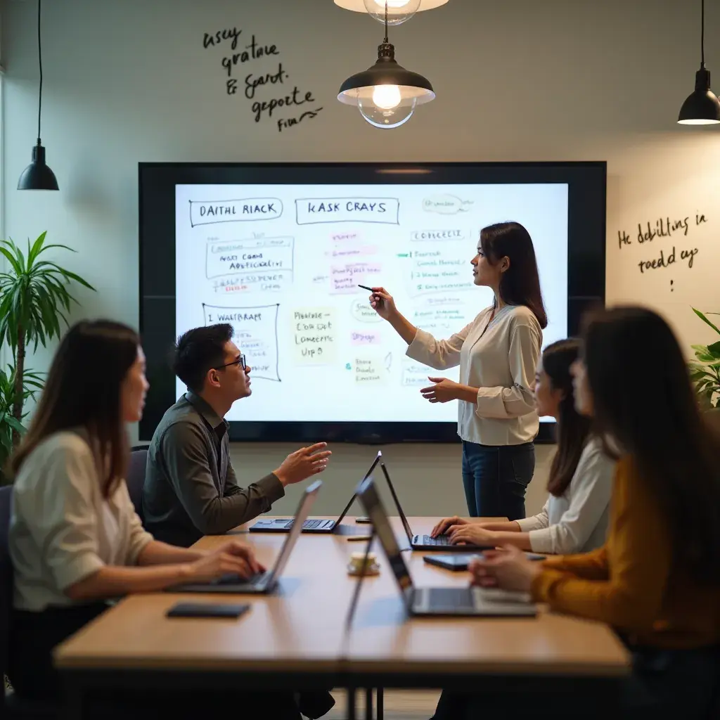 Professional business solutions illustration